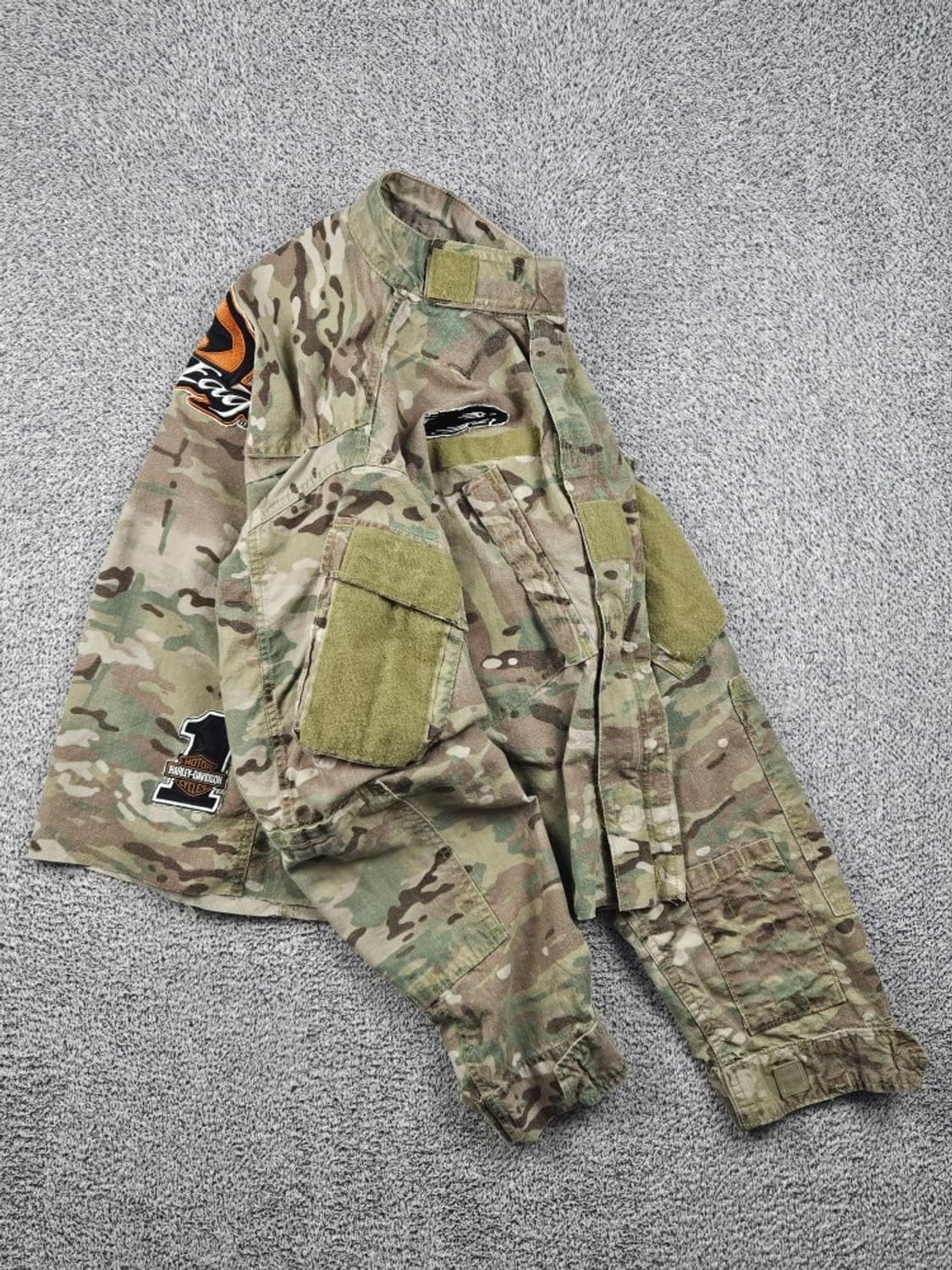 할리데이비슨 X ARMY 컴뱃 헌팅 자켓 커스텀 (M)/ 12636 상품이미지5