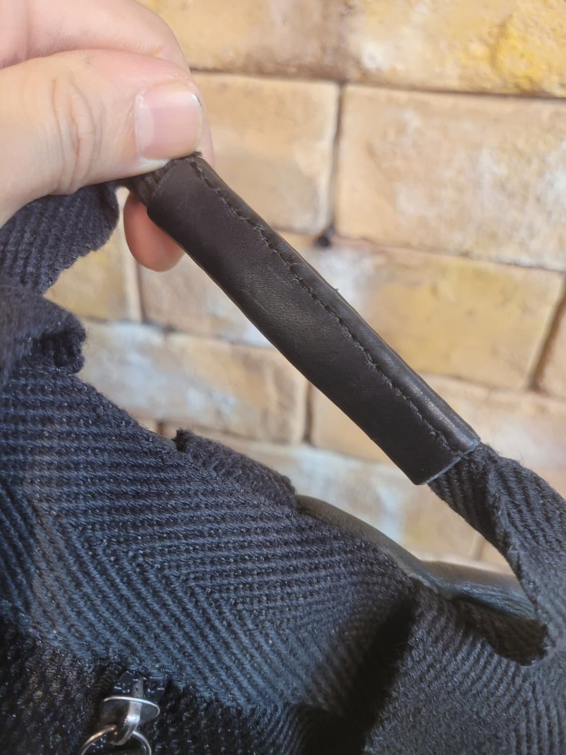 만다리나덕 가죽 백팩 블랙 상품이미지6