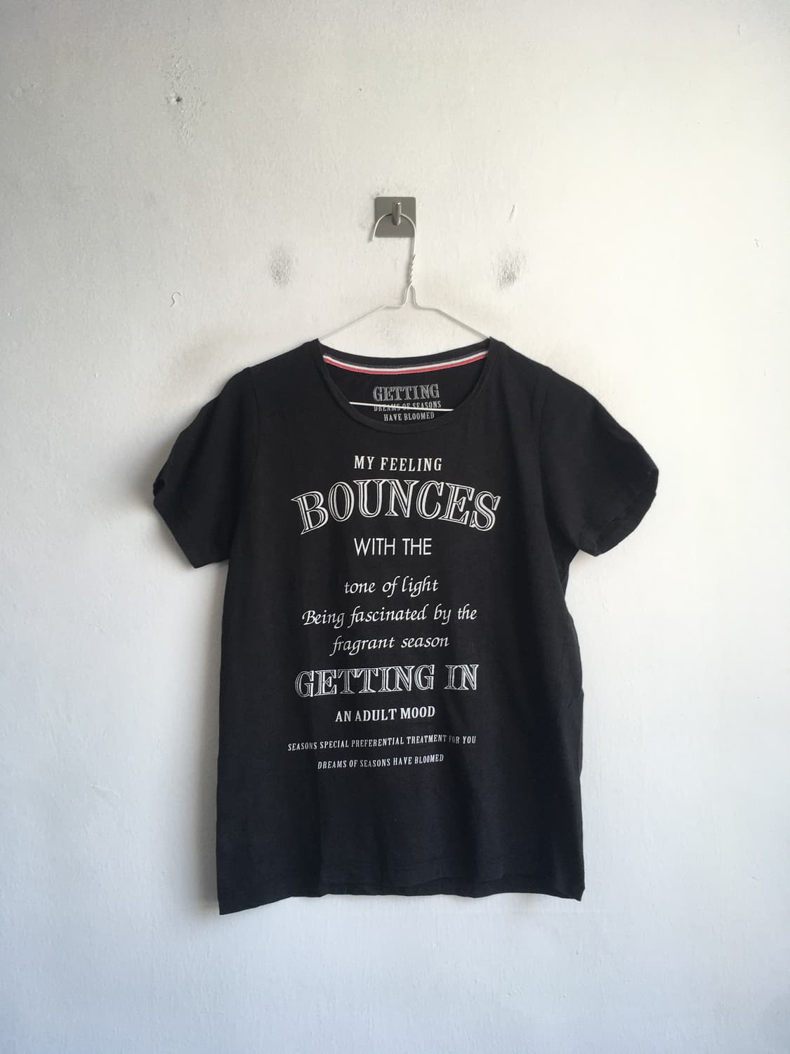 일본빈티지 프린팅 블랙 반팔 티셔츠 상품이미지1