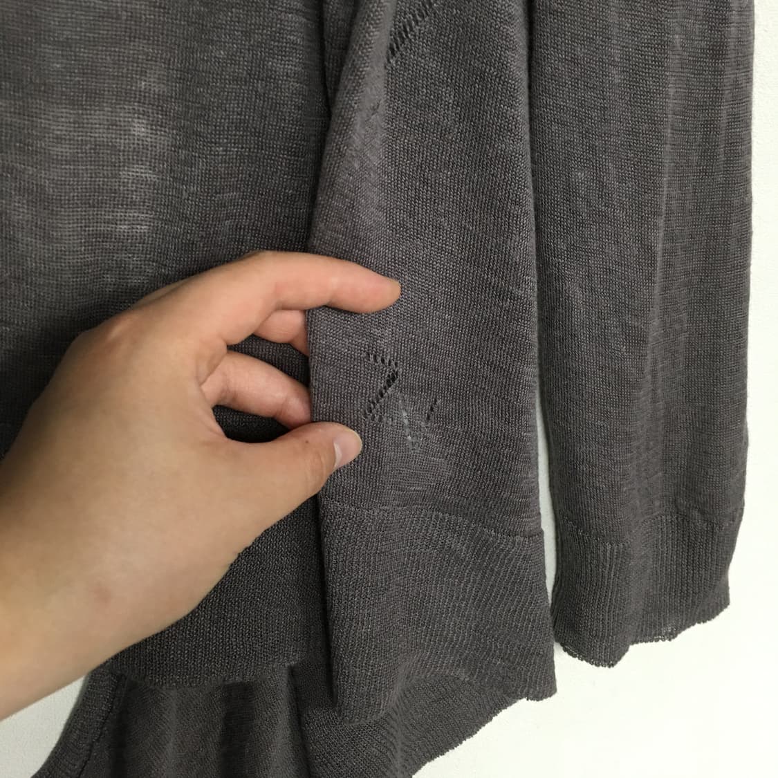 쟈딕앤볼테르 해골 린넨 가디건 L 상품이미지6