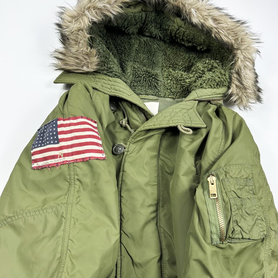 폴로 데님앤서플라이 성조기 n3b 야상 파카 M 상품이미지1