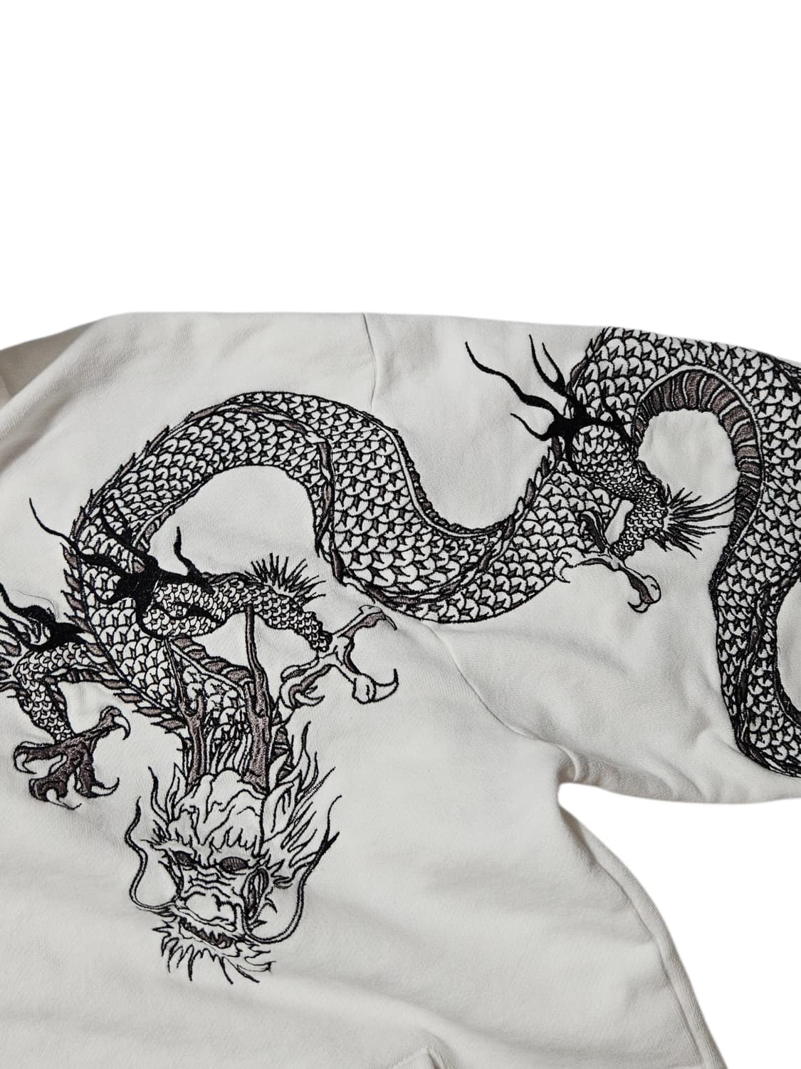 카라쿠리 다마시 드래곤 사쿠라 후드집업 2XL XXL 상품이미지4