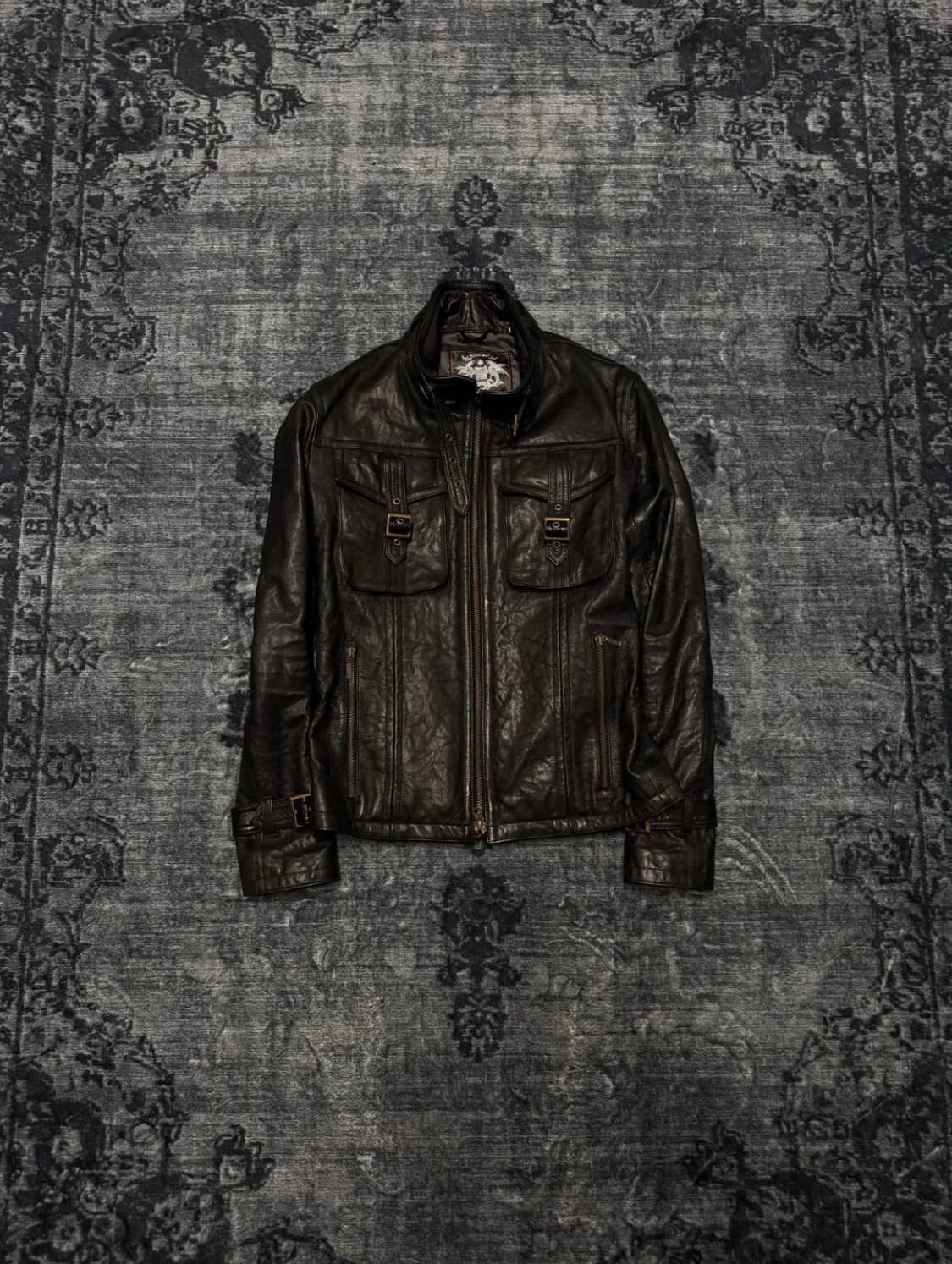 Tornado Mart Goat Skin Leather Jacket 상품이미지1