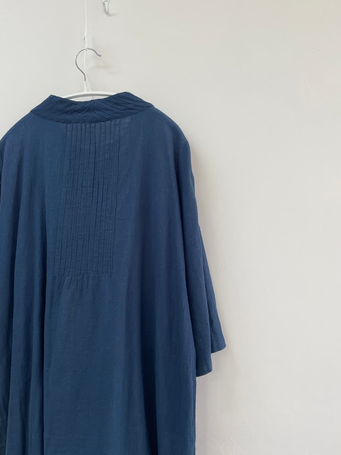 네이비 코튼 핀턱 원피스 상품이미지6