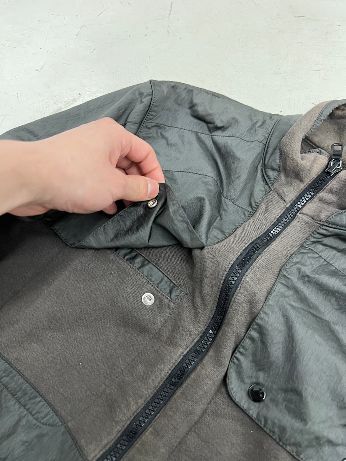 알마니 익스체인지 투톤  집업자켓 상품이미지4