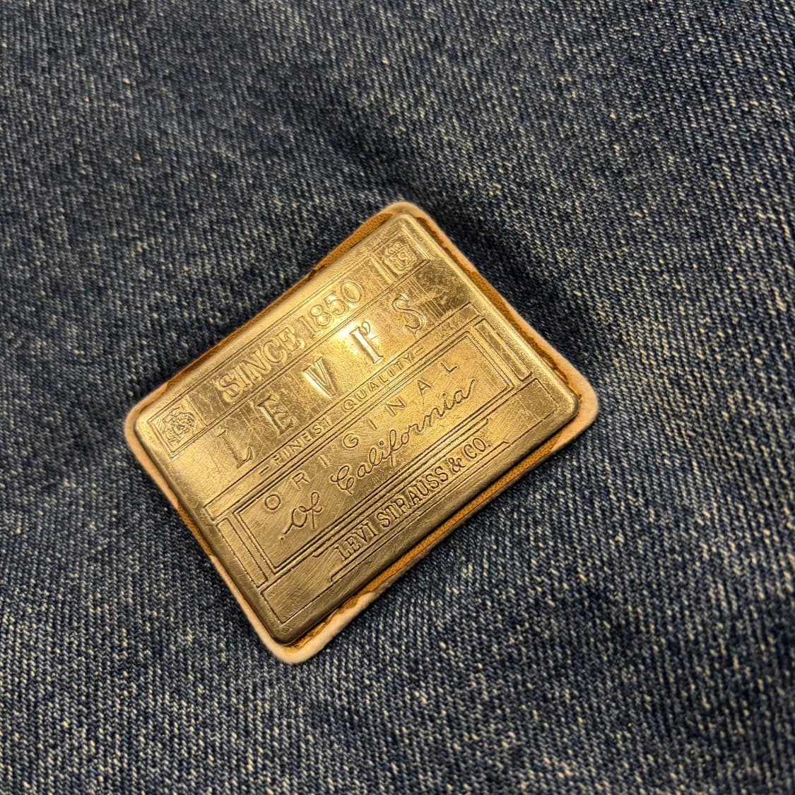 [L] 80s 리바이스 한주통산 빈티지 데님 블루종 자켓 D38 상품이미지4