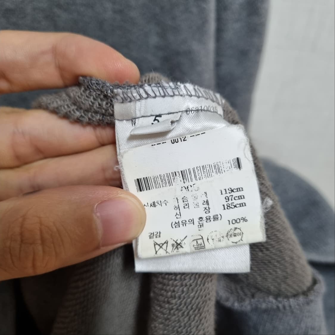 ( 5 ) 톰브라운 삼선 맨투맨 그레이 상품이미지5