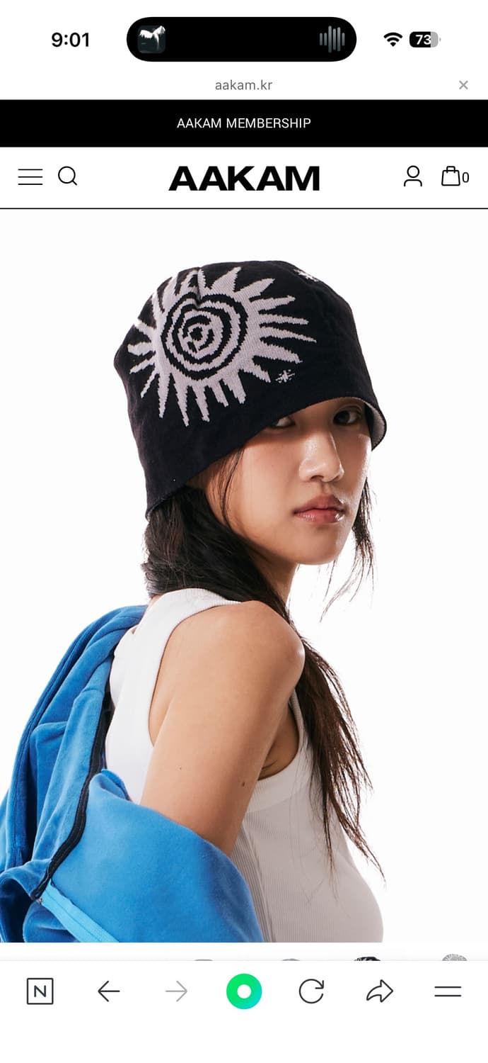 AAKAM 아캄 비니 블랙 상품이미지3