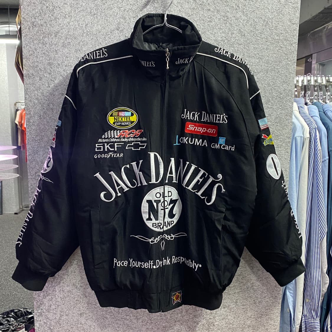 잭다니엘 멀티패치 레이싱 점퍼 B3256 상품이미지2