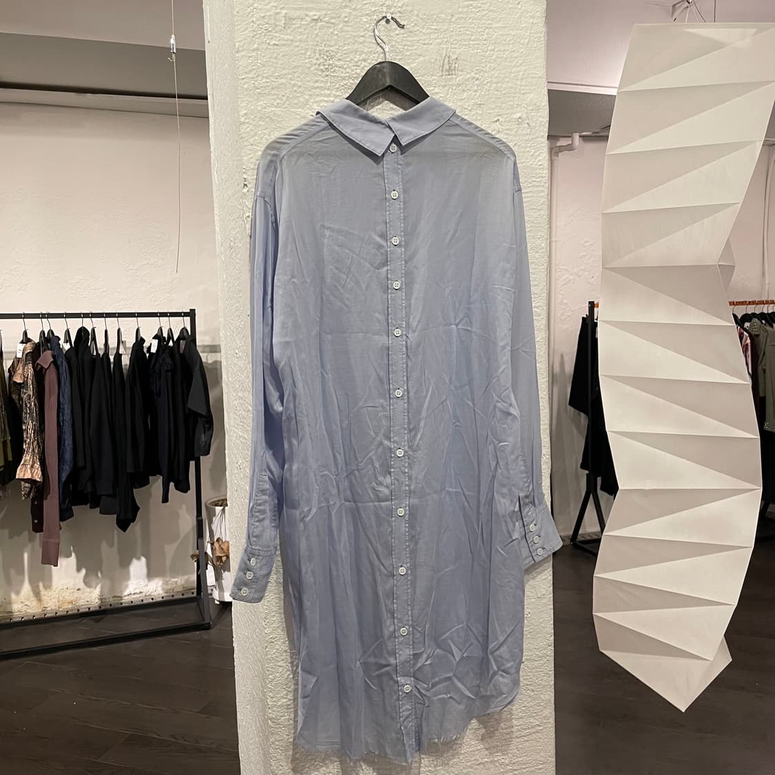 설밤 18ss 버튼 디테일 텐셀 셔츠 상품이미지3