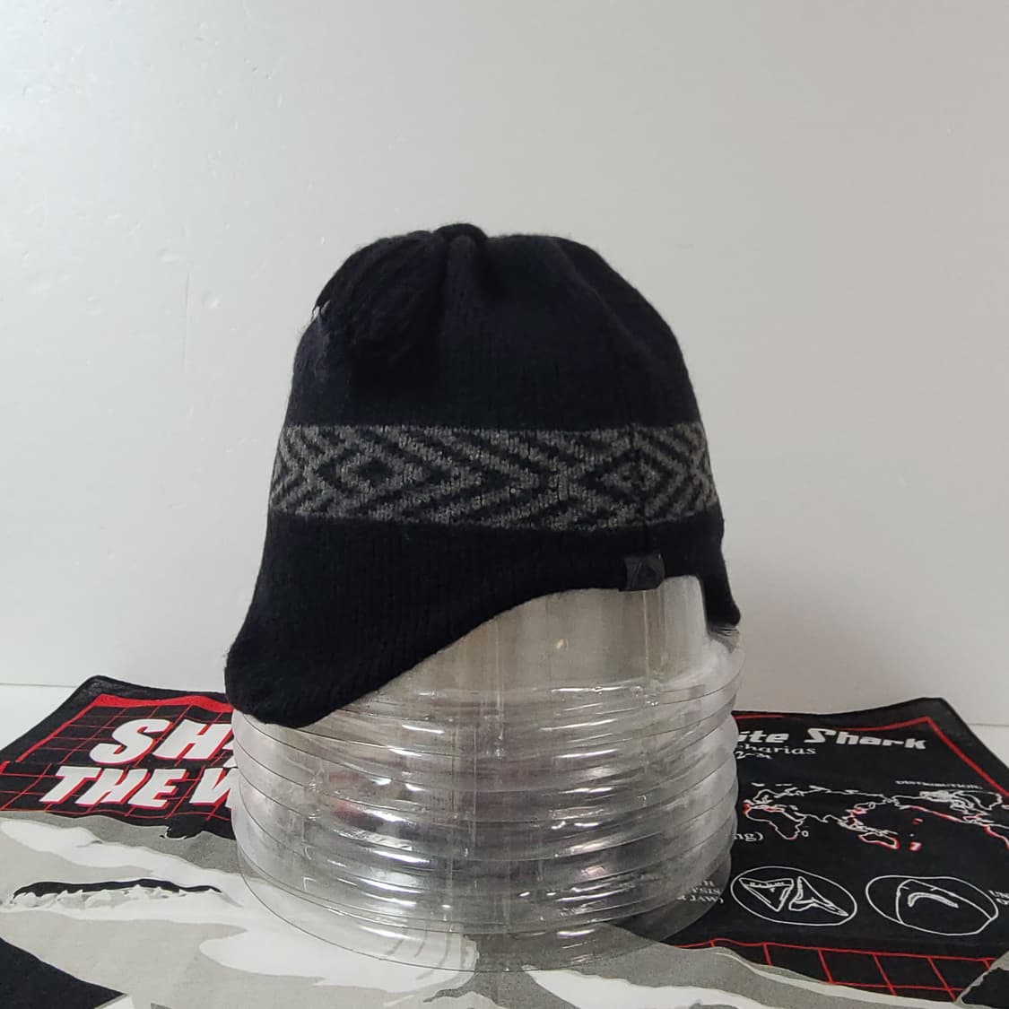 2002년 00s 나이키 ACG 올드 빈티지 이어플립 블랙 비니 모자 상품이미지4