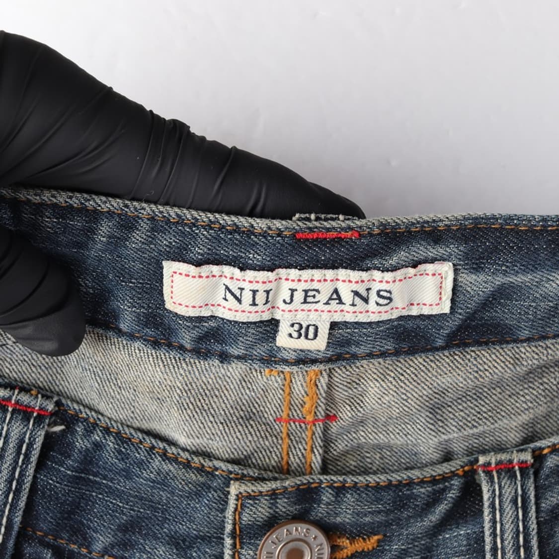 NII 미디움블루 데미지 워싱 데님 팬츠30 상품이미지6