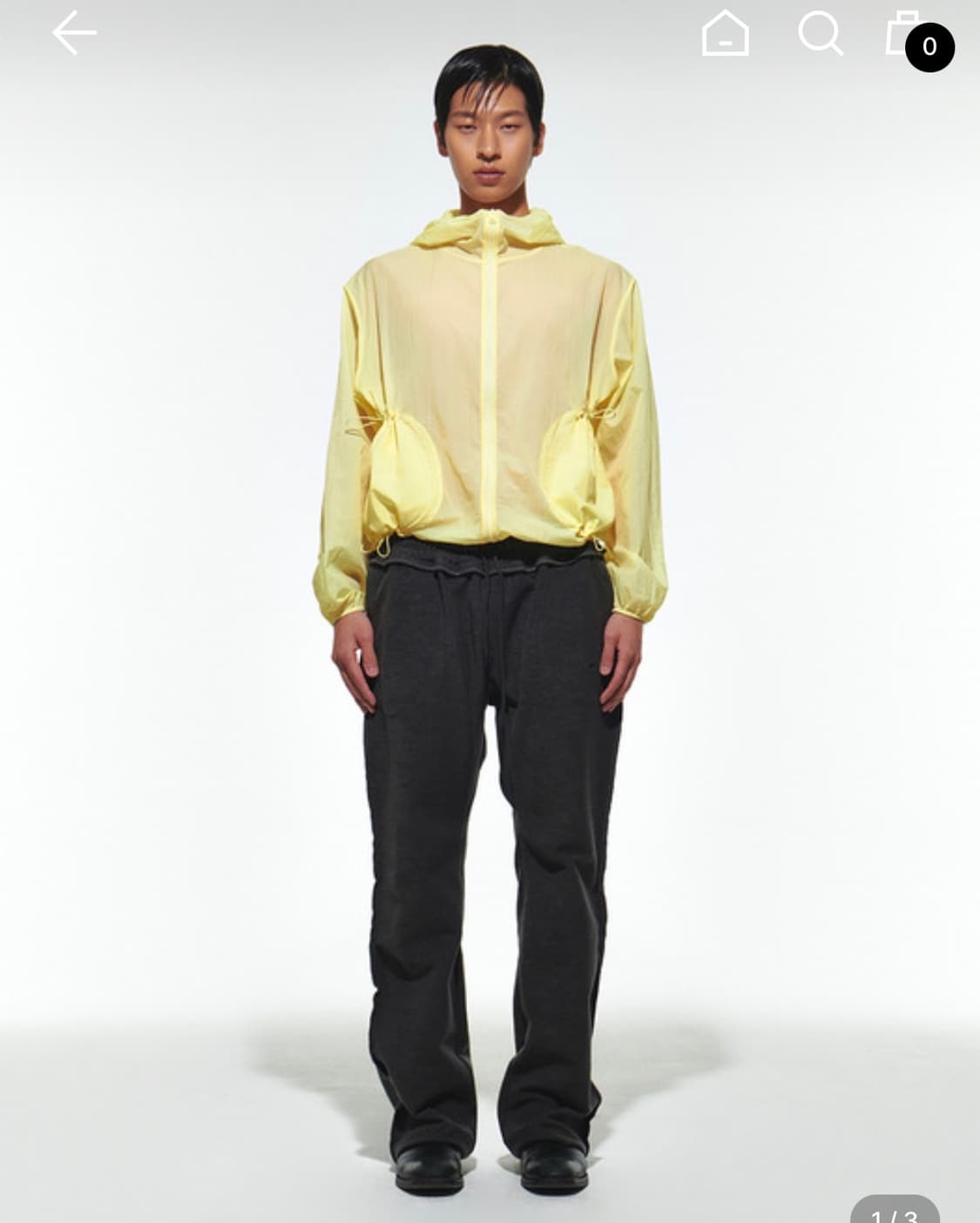 이어스트 옐로우 바람막이 M 상품이미지2