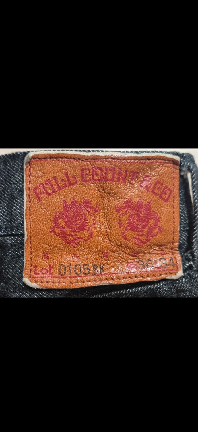 풀카운트 0105BK 36사이즈 상품이미지1