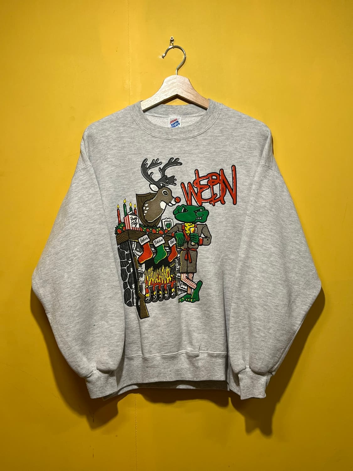 90s [L] USA 빈티지 크리스마스 그래픽 스웻셔츠 상품이미지1