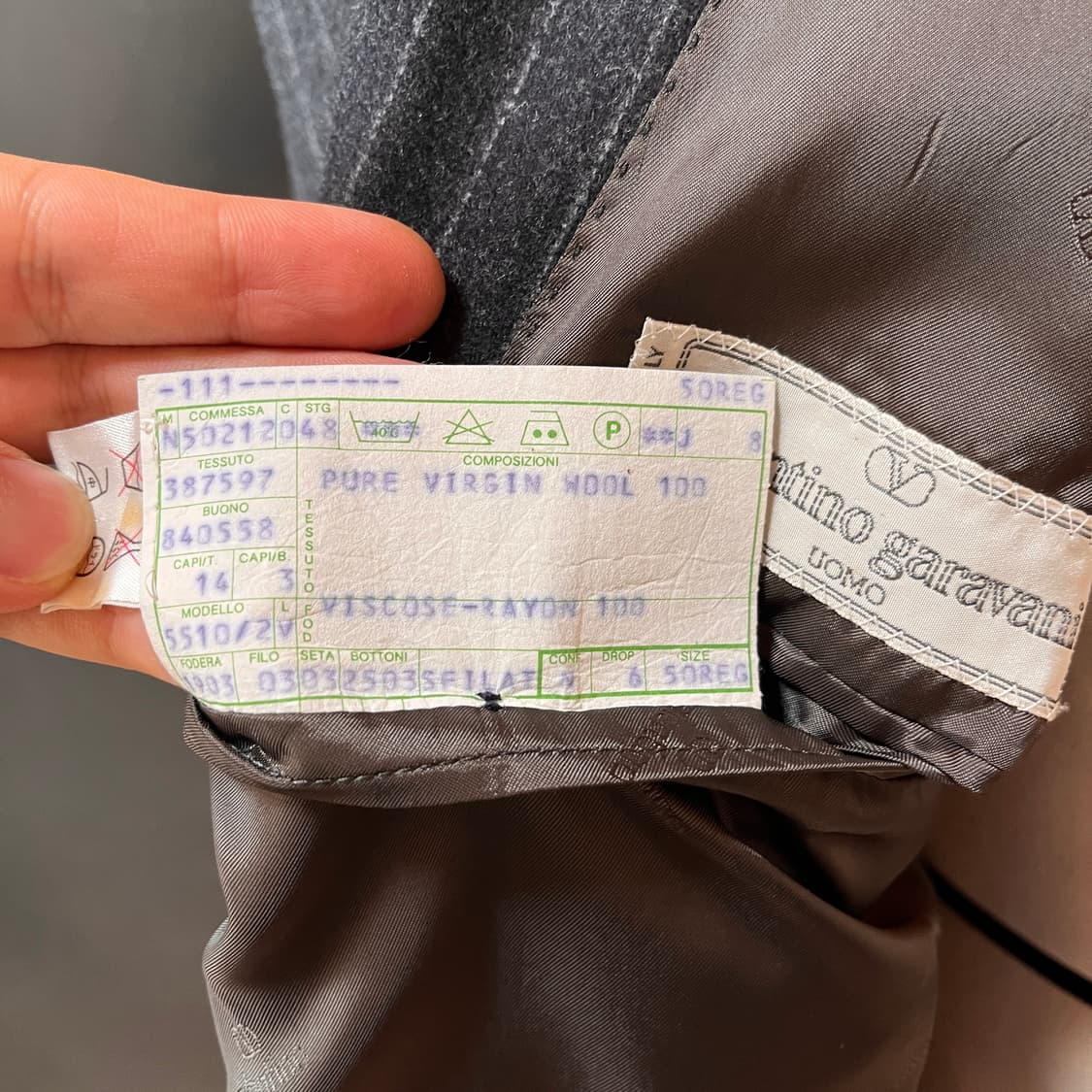 올드 발렌티노 가라바니 더블 브레스티드 헤비울 클래식 자켓  상품이미지7