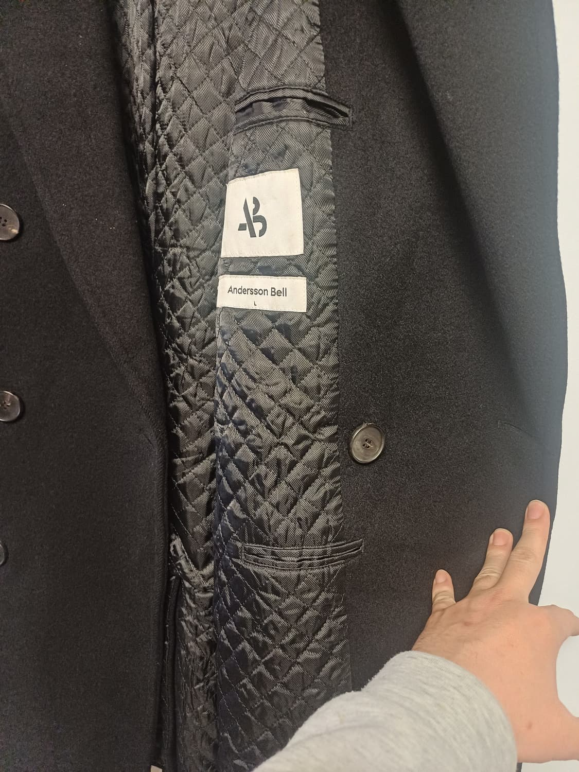 앤더슨벨 울캐시미어 혼방 안감퀼팅 코트 [L] 상품이미지6