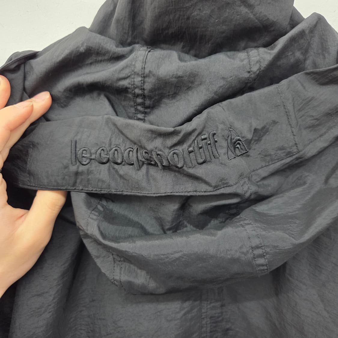 르꼬끄 블랙 후드 바람막이 점퍼 남m 상품이미지9