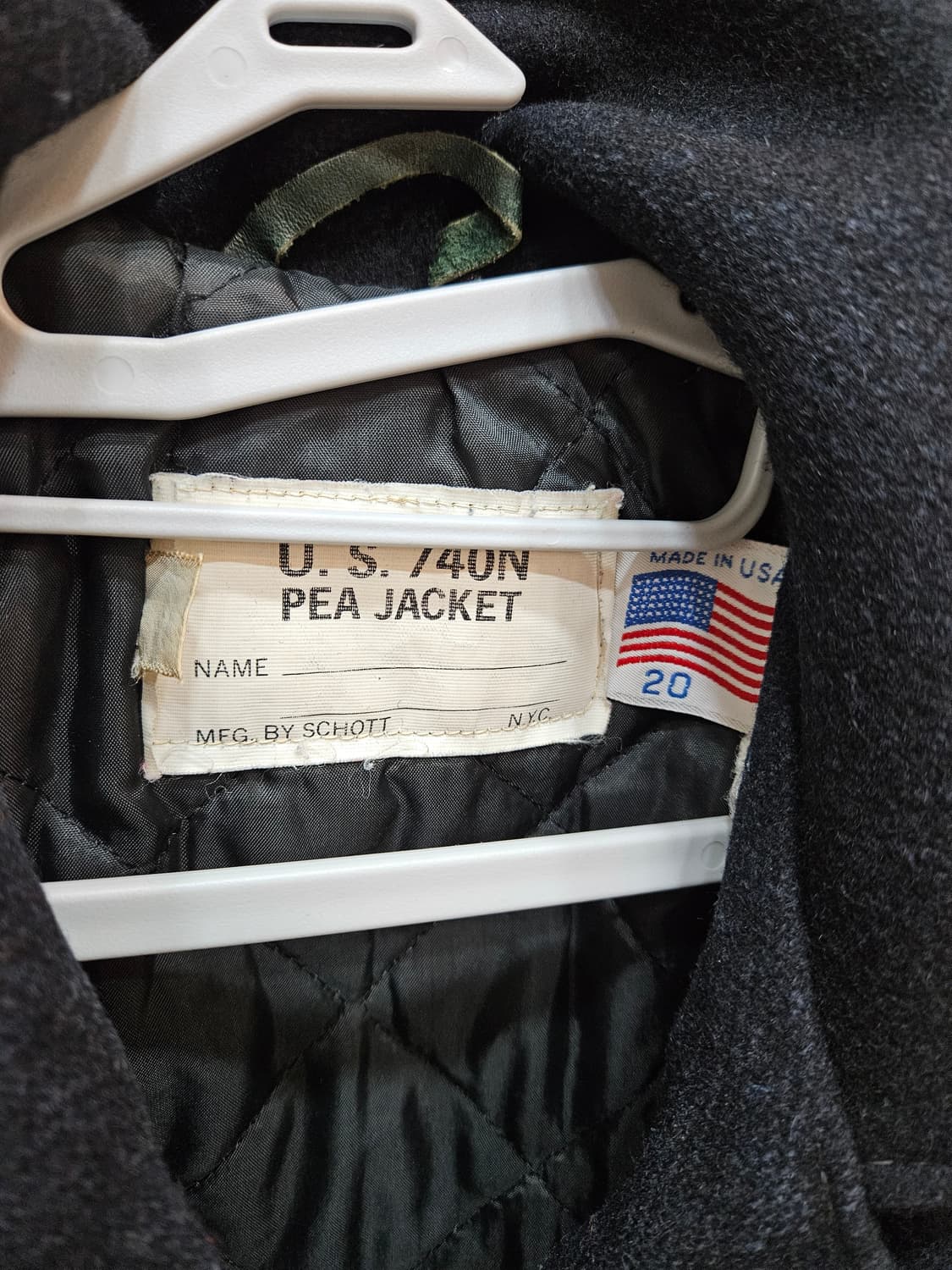 SCHOTT 쇼트사 740N 헤비멜튼울 피코트 95~100사이즈 상품이미지3