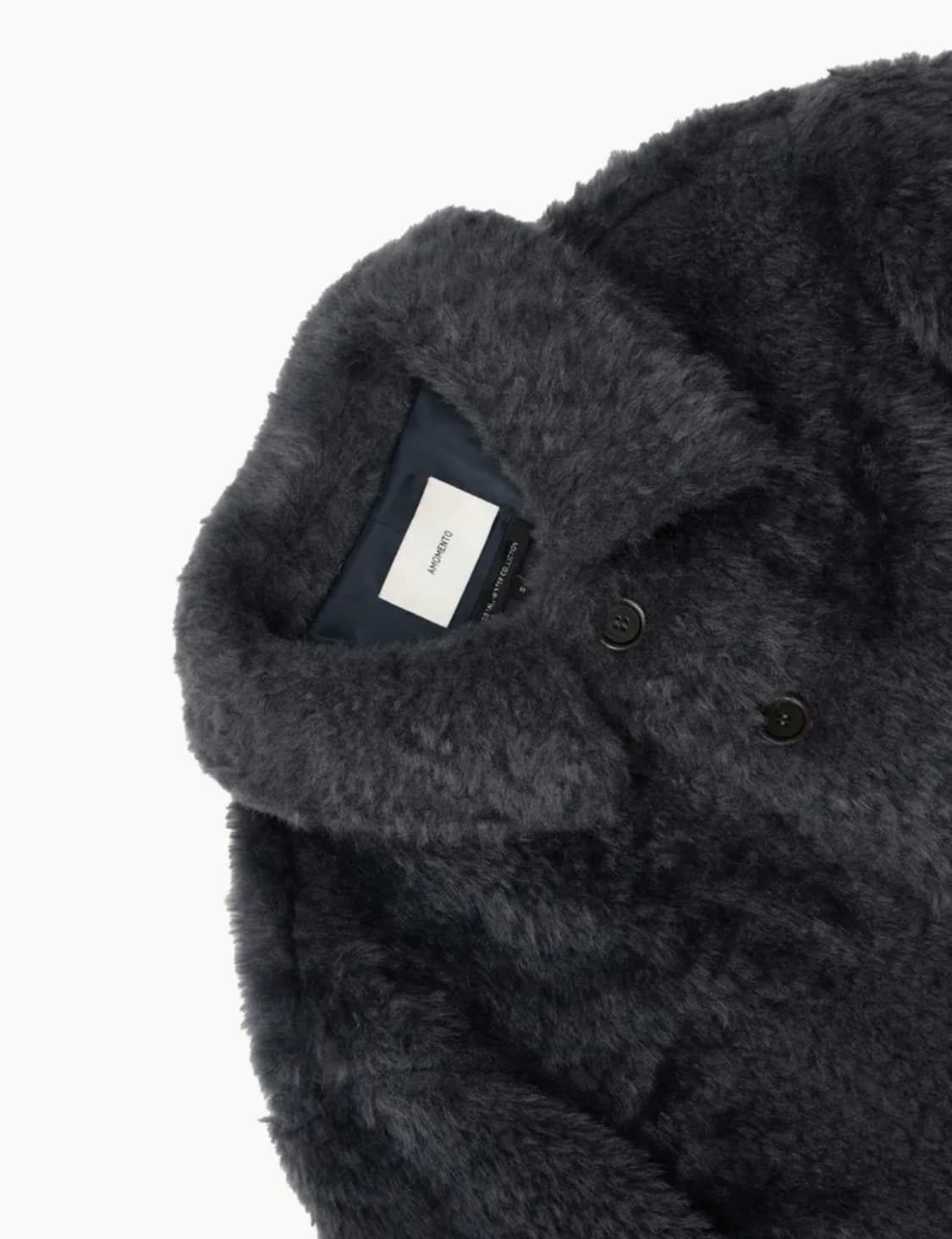 아모멘토 FUR MID COAT_CHARCOAL  상품이미지5