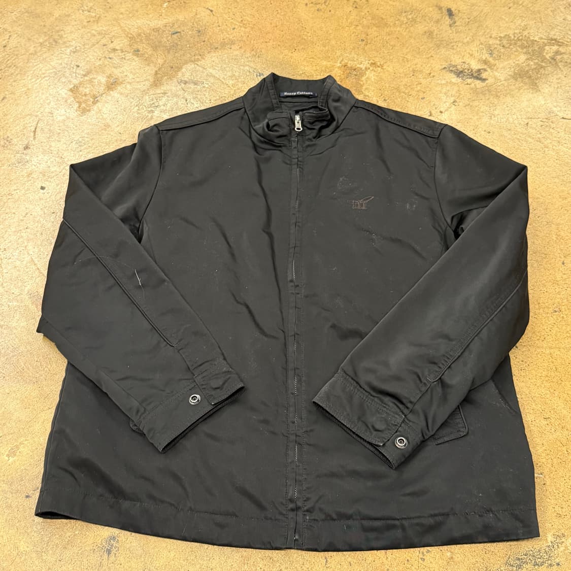 [정품/100] 헨리코튼 블랙 봄버 자켓 b16 상품이미지2