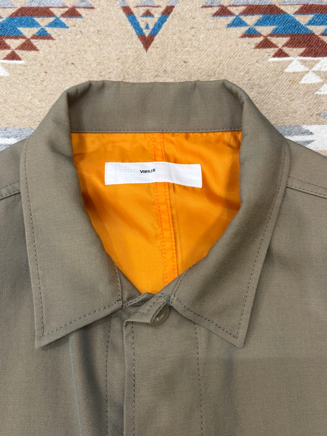 [48][L] 토가 비릴리스 샴브레이 트윌 블루종 자켓 상품이미지2