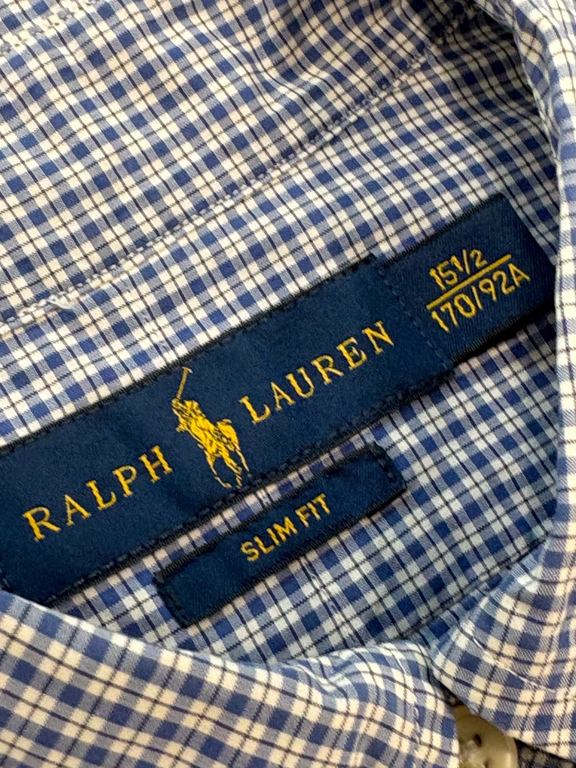 Polo 폴로랄프로렌 신형택 깅엄 체크 셔츠 상품이미지3