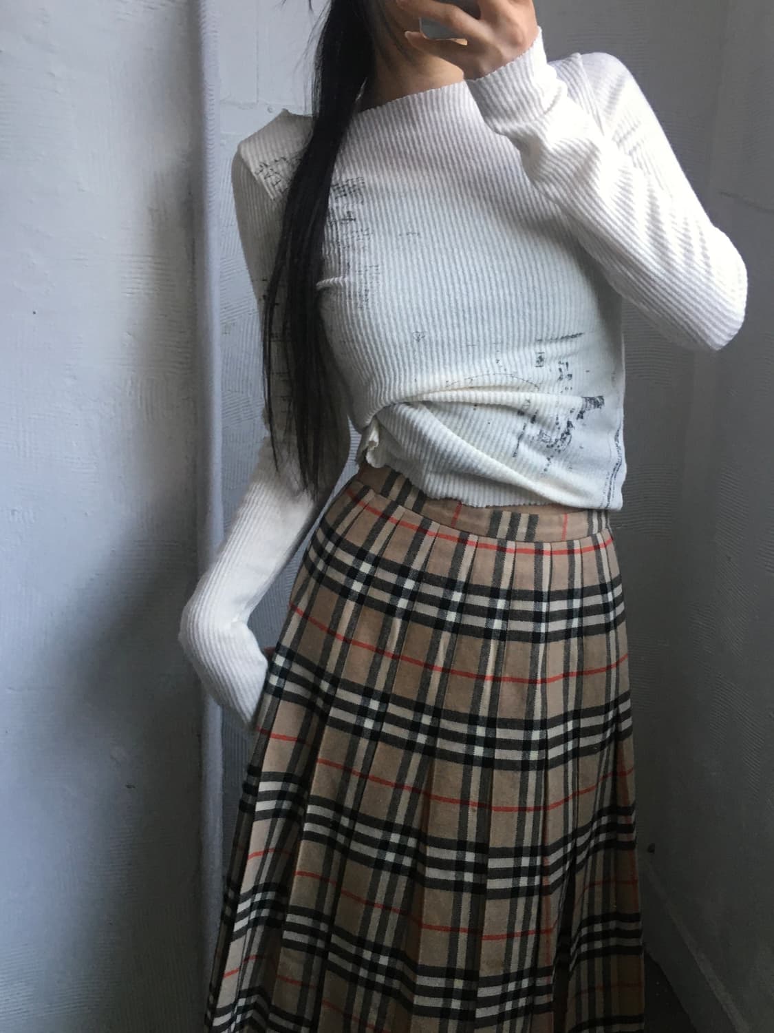 Burberrys 버버리 노바체크 플리츠 미디 스커트 상품이미지2