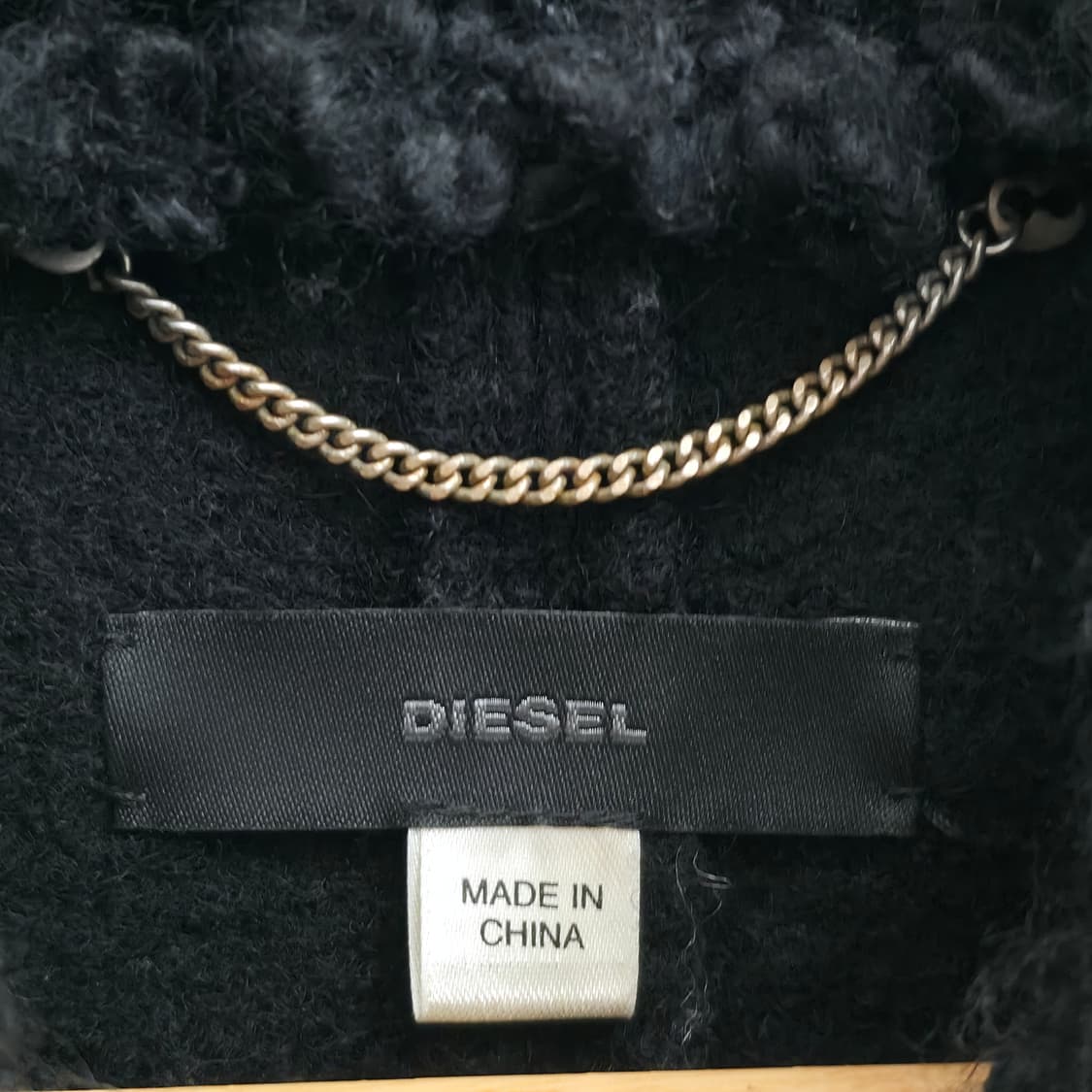 [S] 디젤 블랙 니트 자켓 상품이미지5