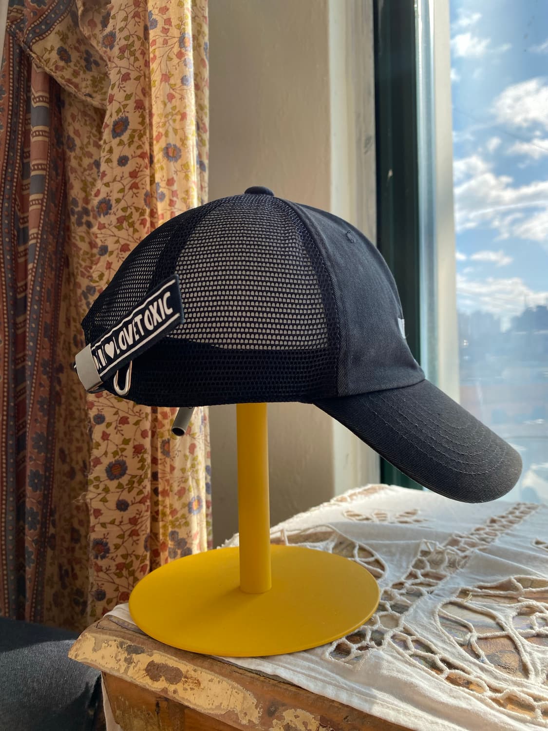 블랙 메쉬 볼캡(F) 상품이미지3