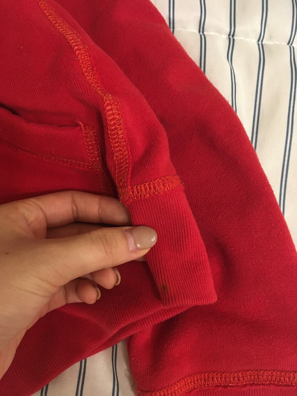 (딱붙핏) 홀리스터 레드 후드집업 S 상품이미지6