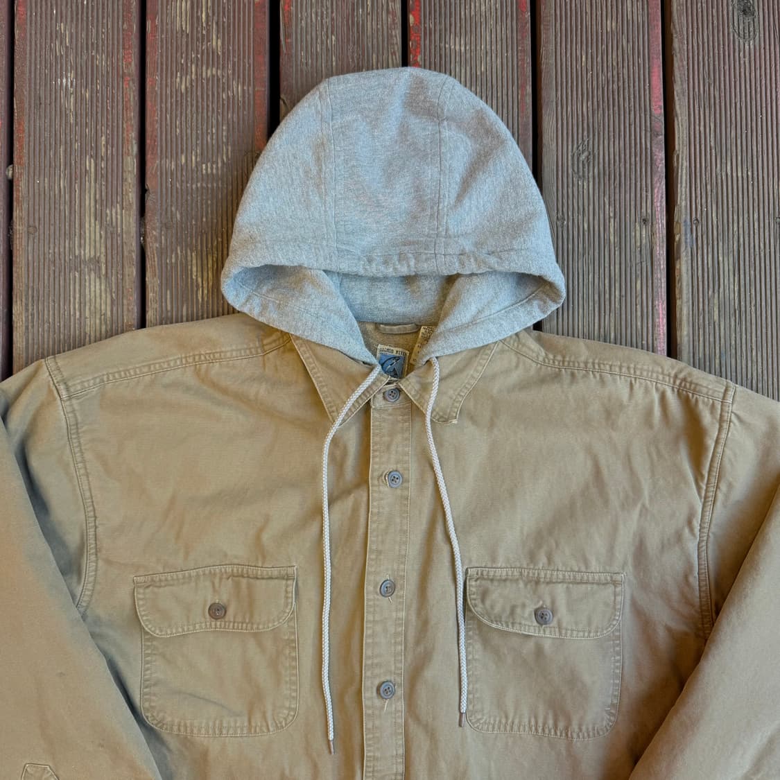 빈티지 후디자켓 베이지 상품이미지2