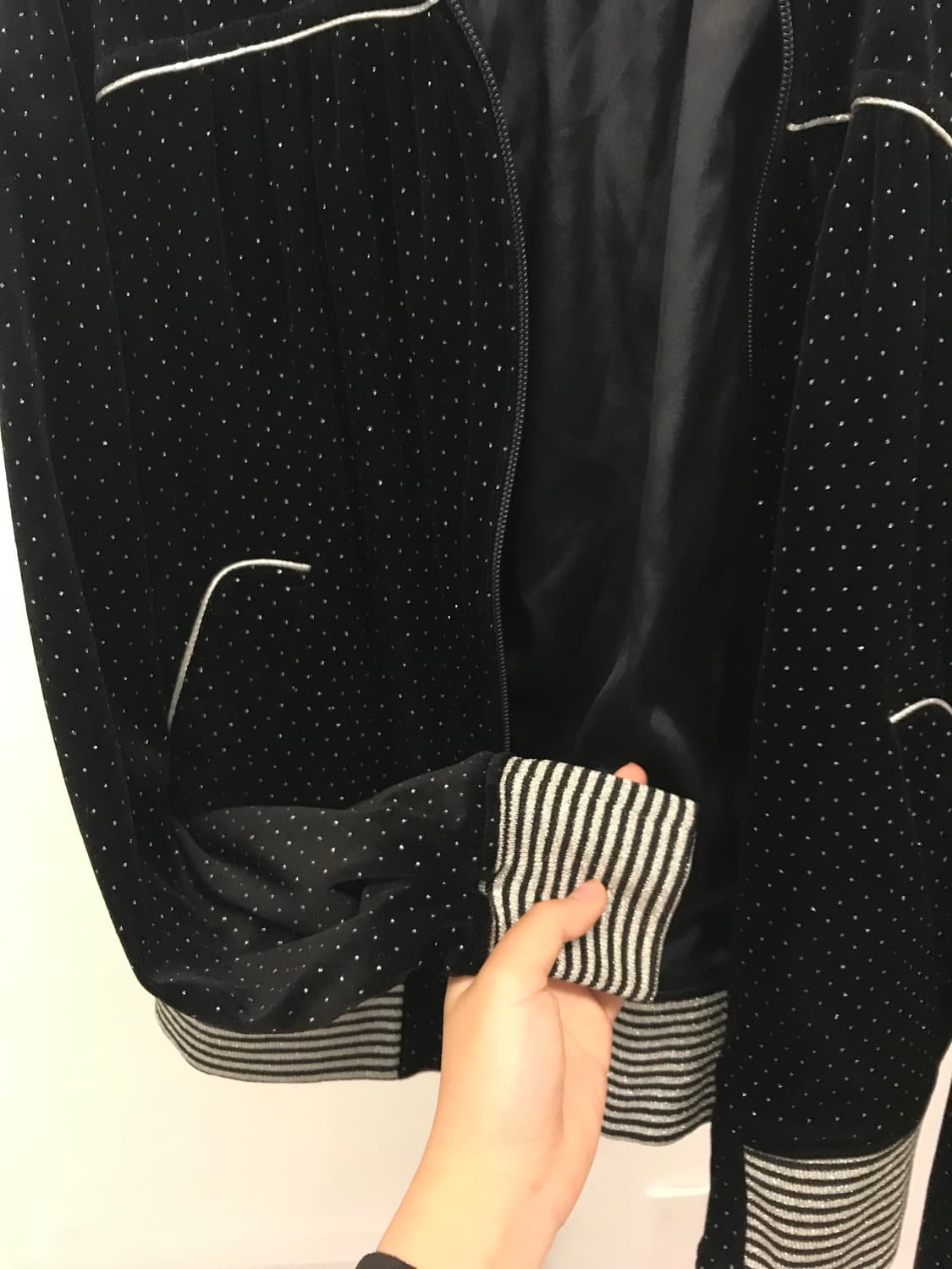 Hysteric Glamour Dot Velvet Track Jacket 상품이미지6