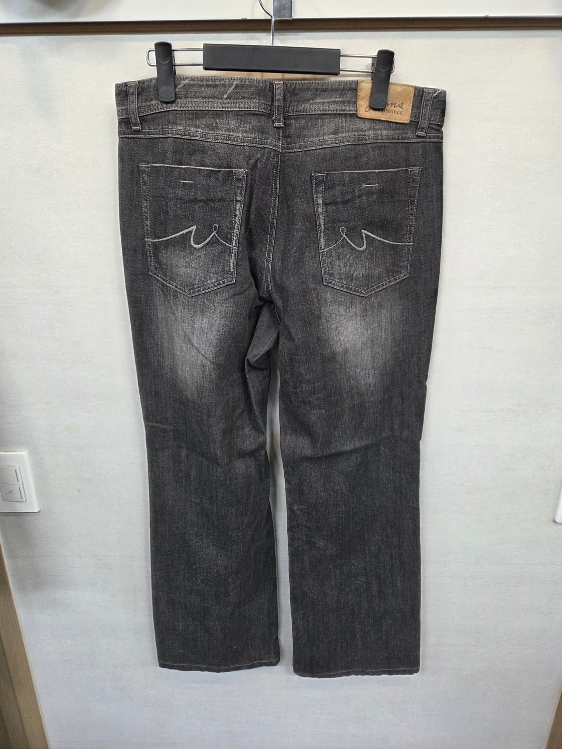 마인드브릿지 빈티지워싱 그레이 부츠컷 데님팬츠 33 상품이미지2