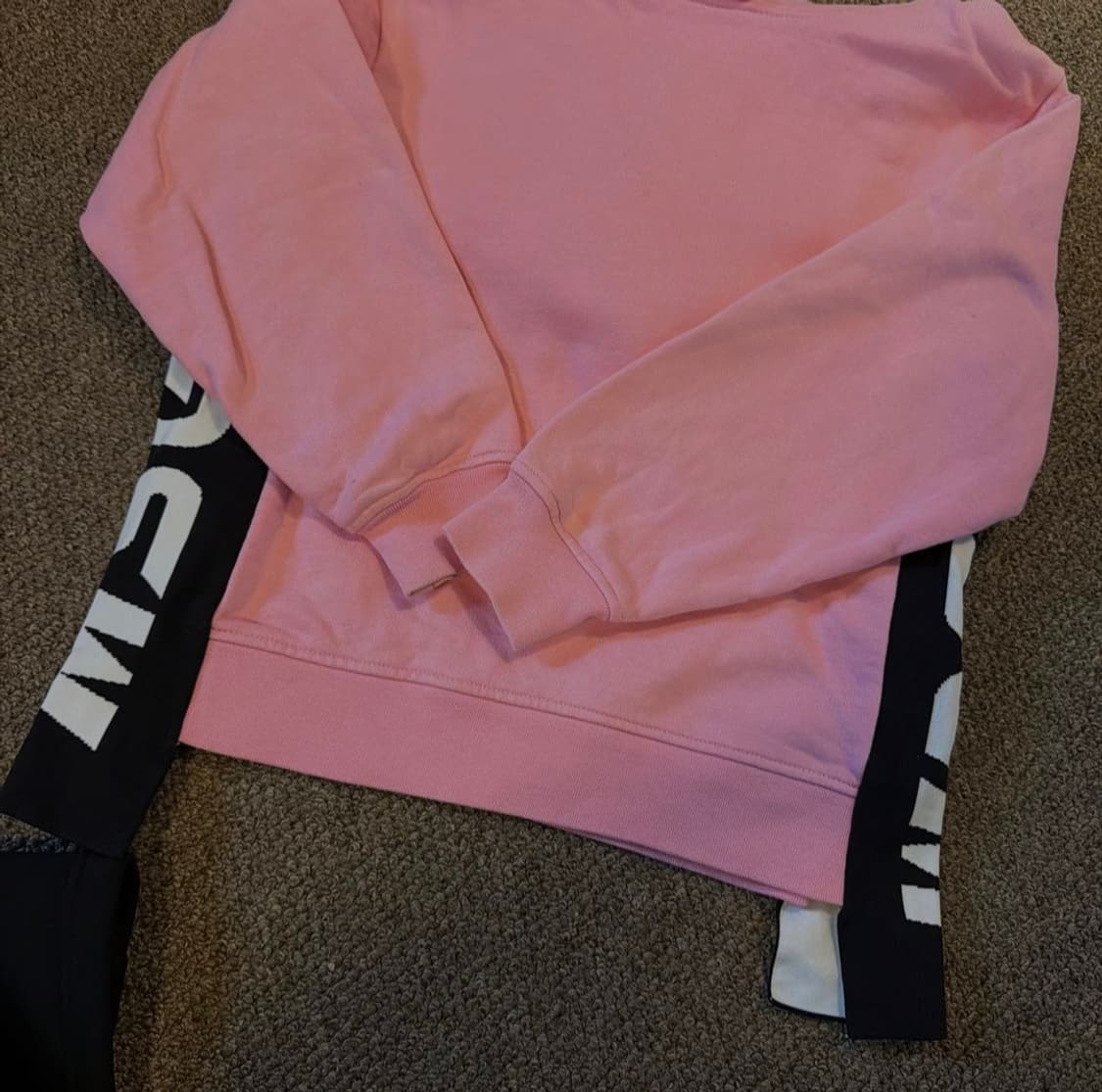 MSGM 정품 키즈 핑크 로고 후드티 (14Y/여성 XS-S 추천) 상품이미지4