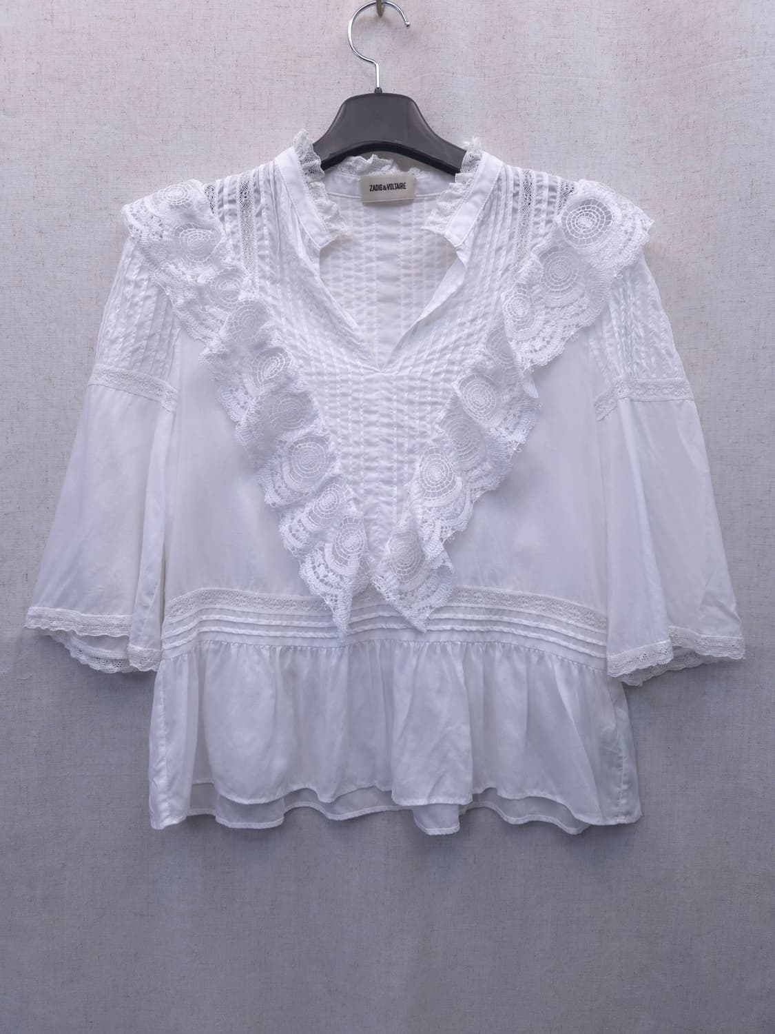 자딕앤볼테르 레이스 블라우스 화이트 상품이미지1