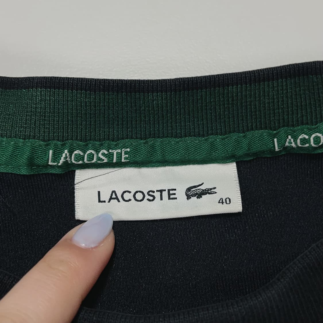 [정품] 라코스테 블랙 패치로고 맨투맨 [ 40 ] 상품이미지4