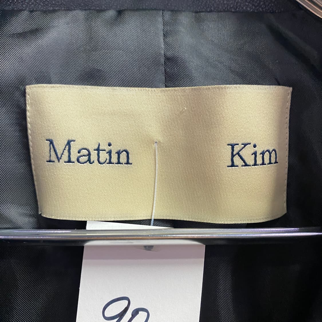 마뗑킴 콤비네이션 레더 자켓 B3979 상품이미지4