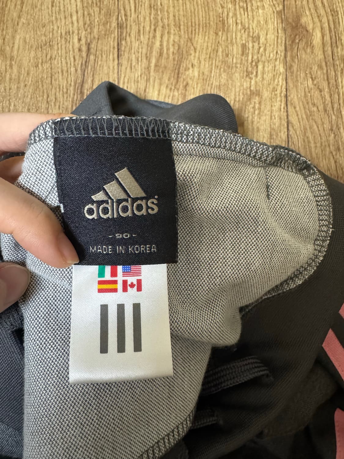 아디다스 팬츠 핑크 그레이 상품이미지4