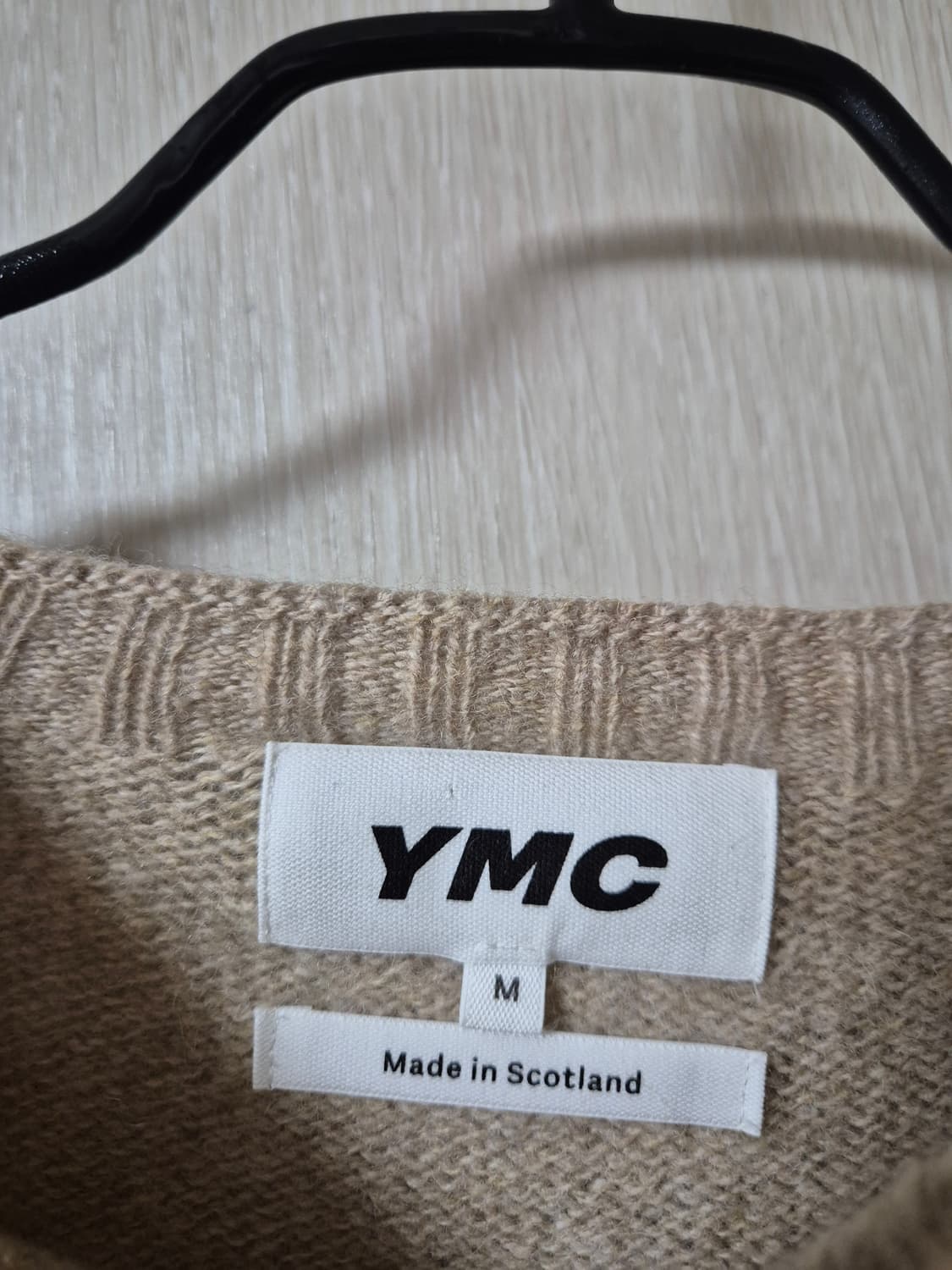 YMC 스코틀랜드 베이지색 울 니트 스웨터 m 쉐기독 상품이미지5