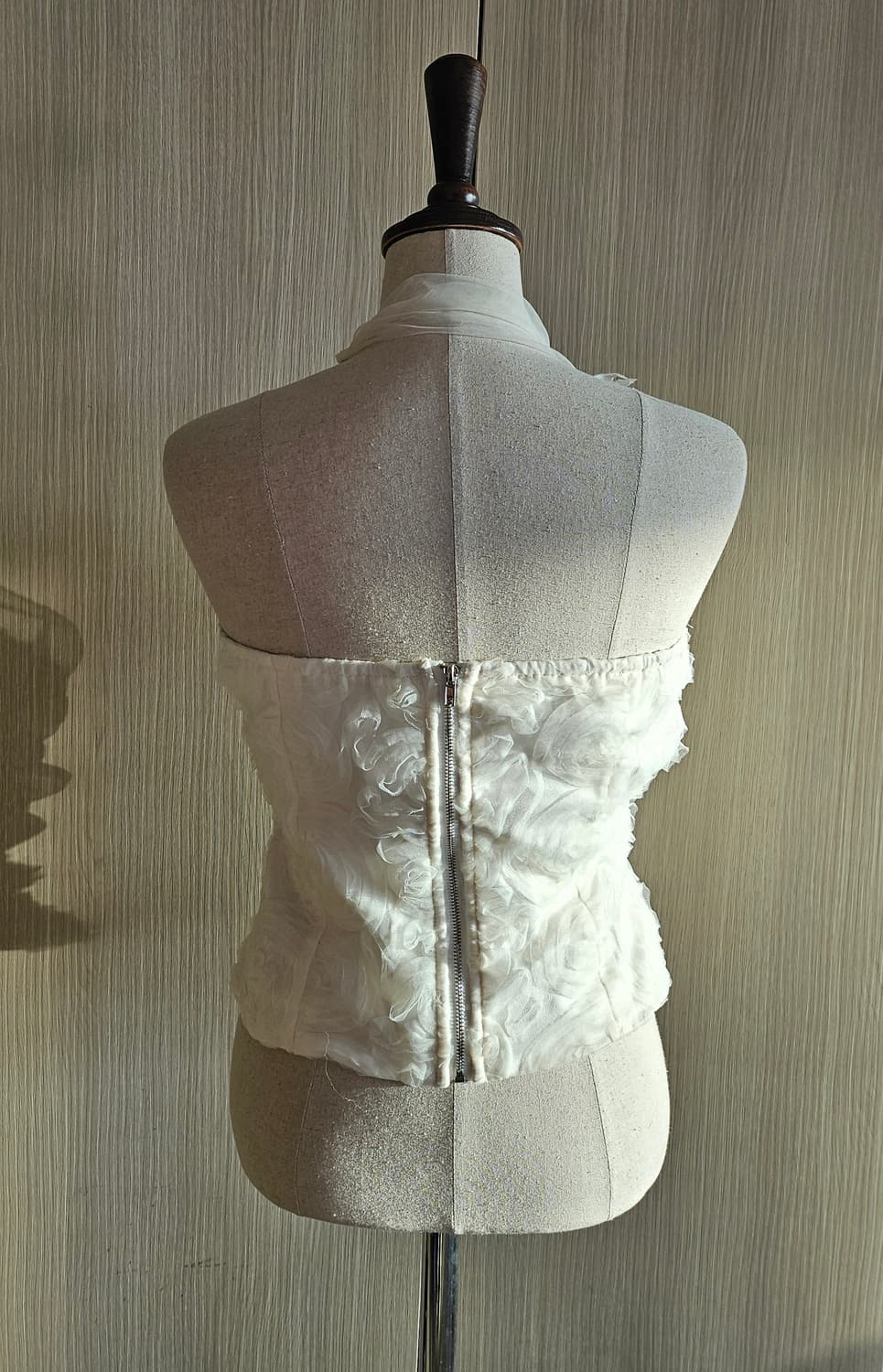 시스루 오간자 원숄더 미니드레스 M  55~마른66 정가 74,000원 상품이미지9