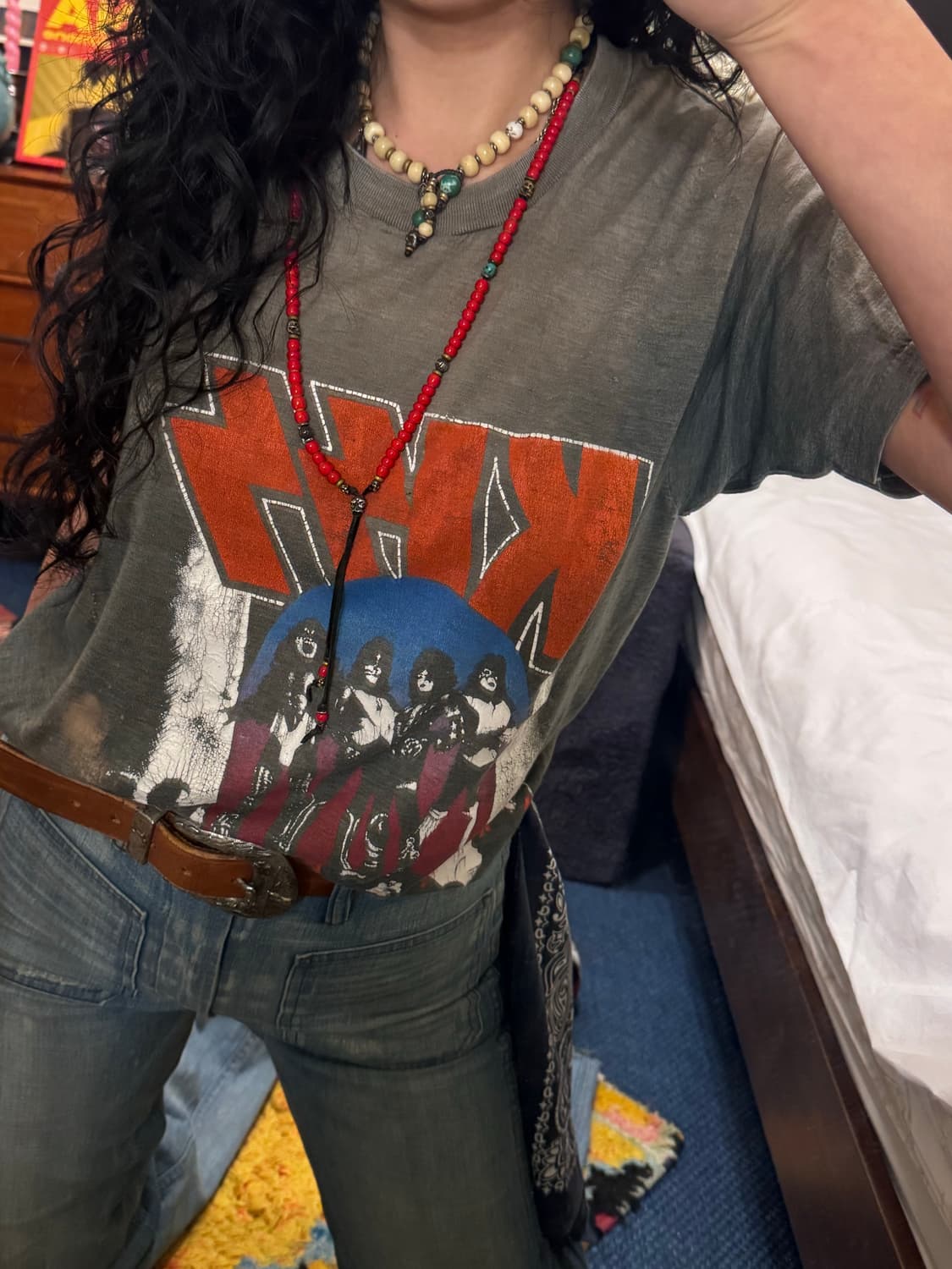 70‘~80‘s kiss vintage t-shirt /키스 상품이미지7
