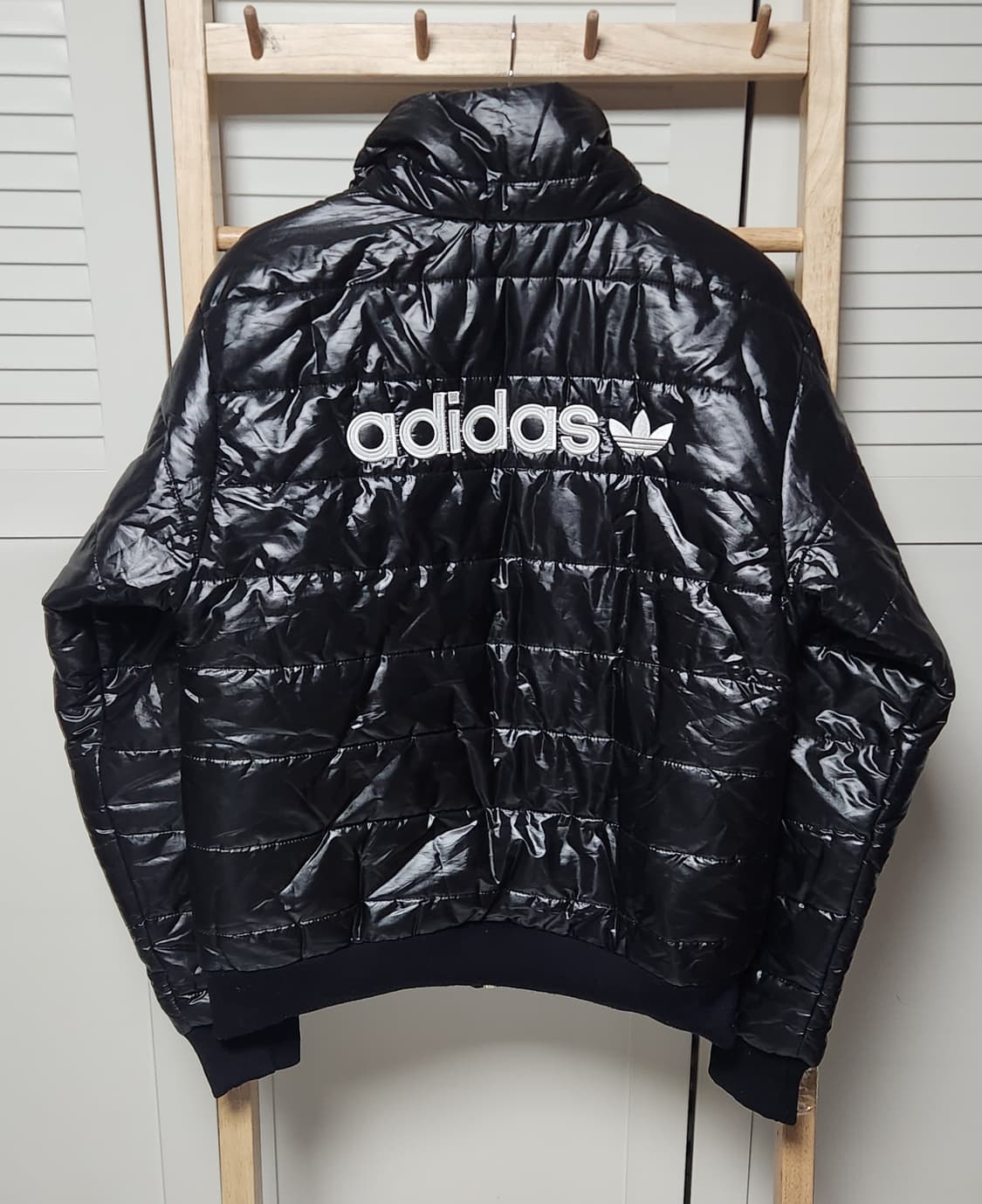 아디다스 삼선 유광 올드스쿨 경량 점퍼 자켓 상품이미지2