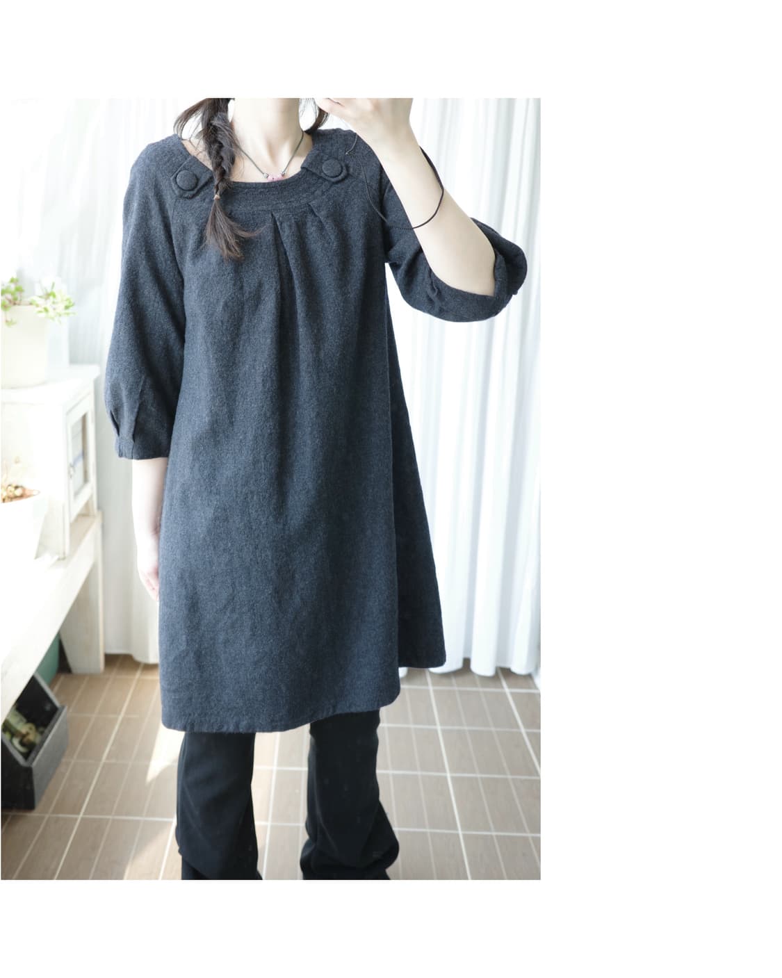 MYK deep grey one-piece 상품이미지2