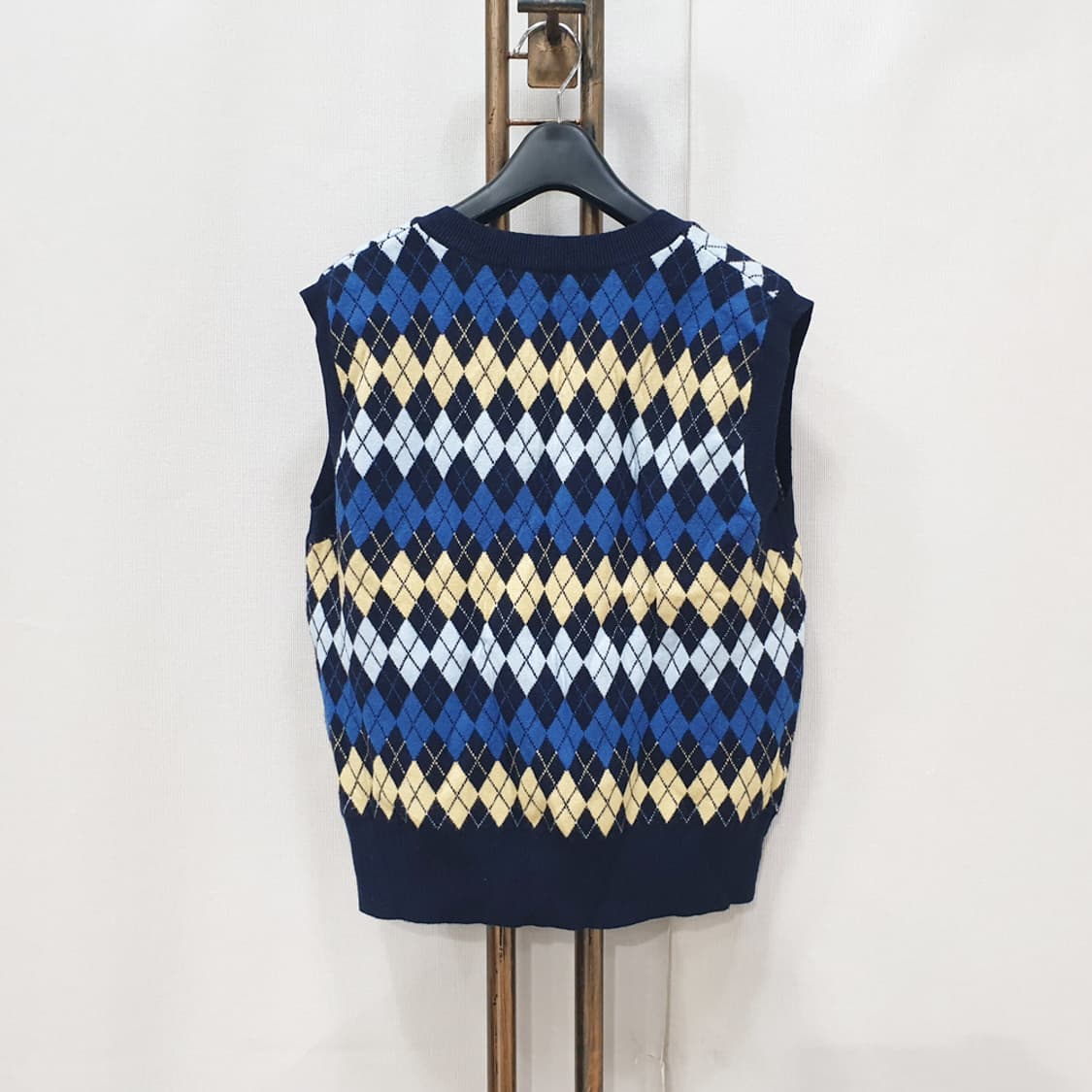 더엣지 아가일 체크 가디건 조끼 set (77) 상품이미지5