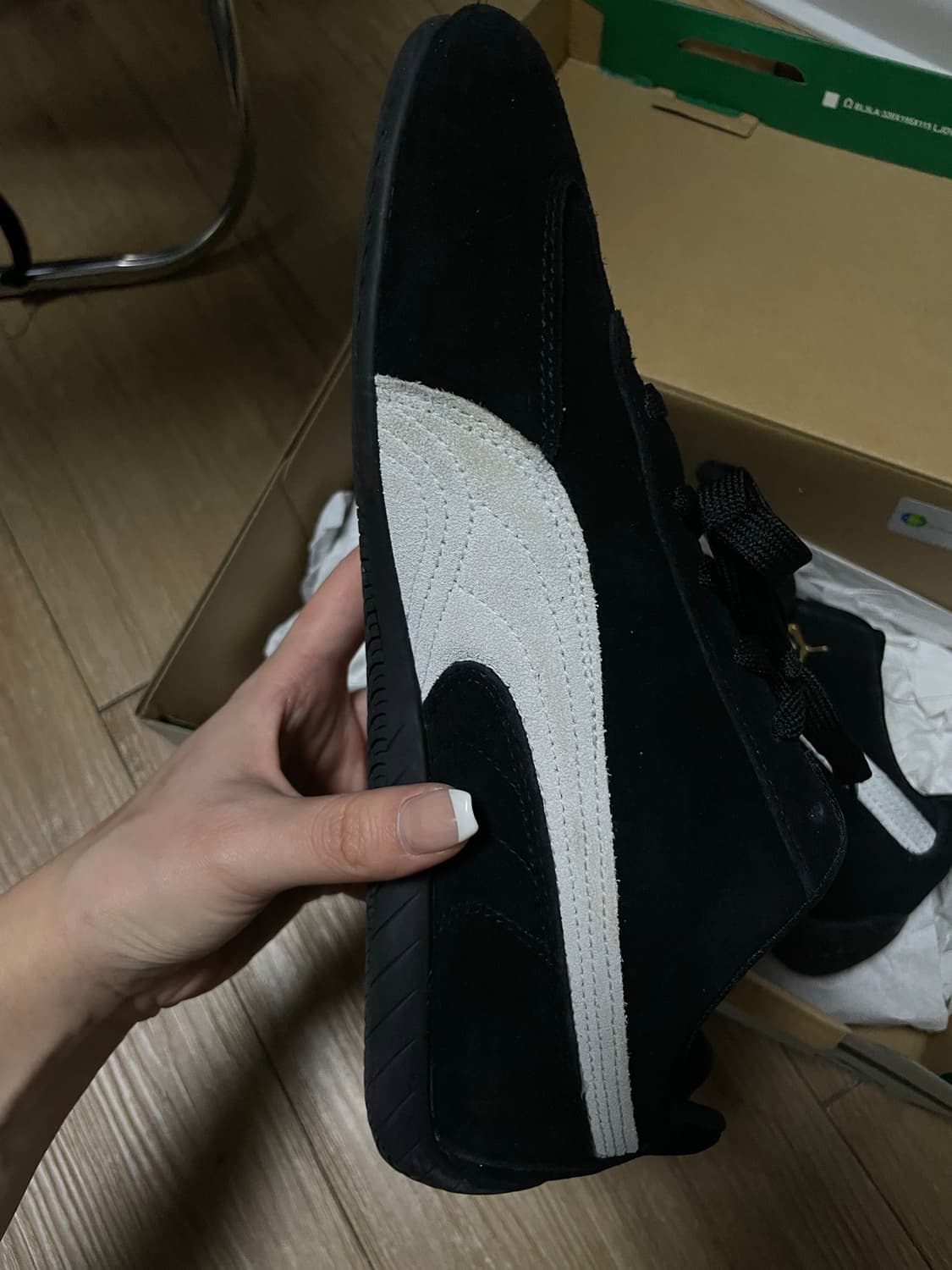 푸마 스피드캣 OG 블랙/화이트 260 상품이미지5