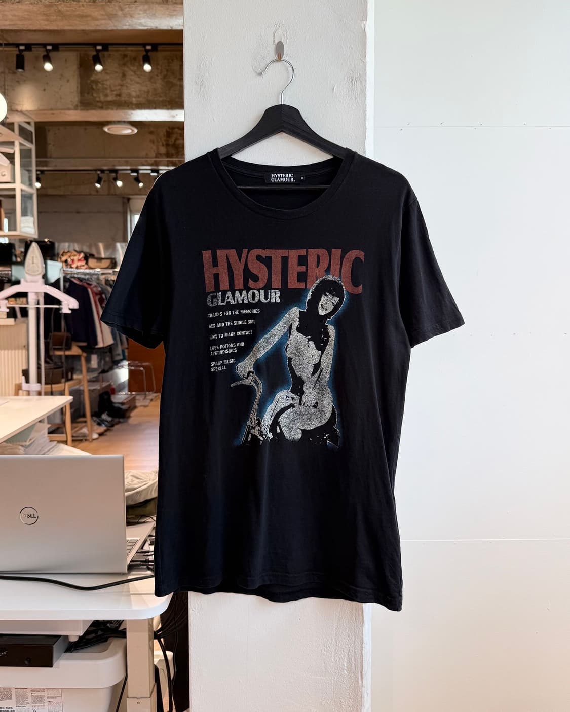 히스테릭 글래머 블랙 바이크걸 하프티  상품이미지2