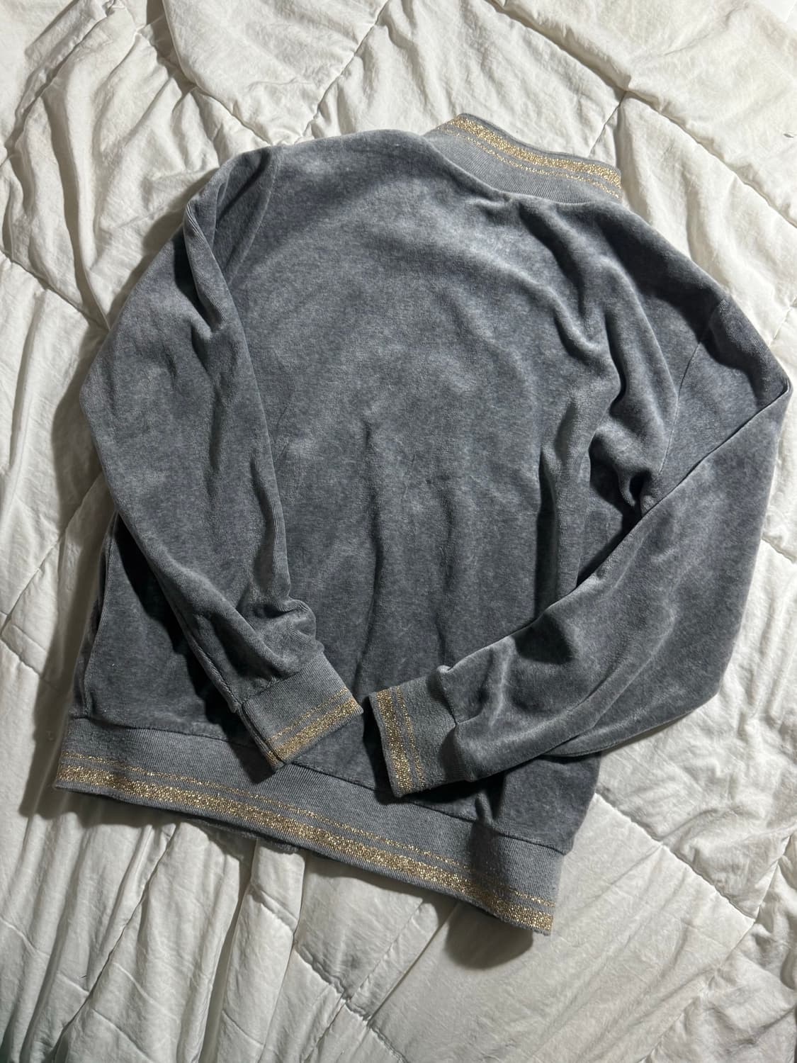 안나수이 벨벳 글리터 큐빅로고 져지 상품이미지2