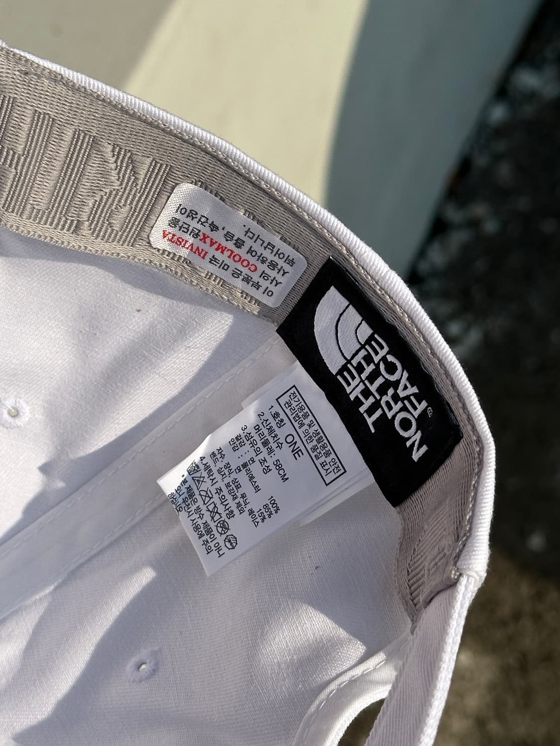 [F] 노스페이스 팀 코리아 화이트 볼캡 모자 상품이미지7