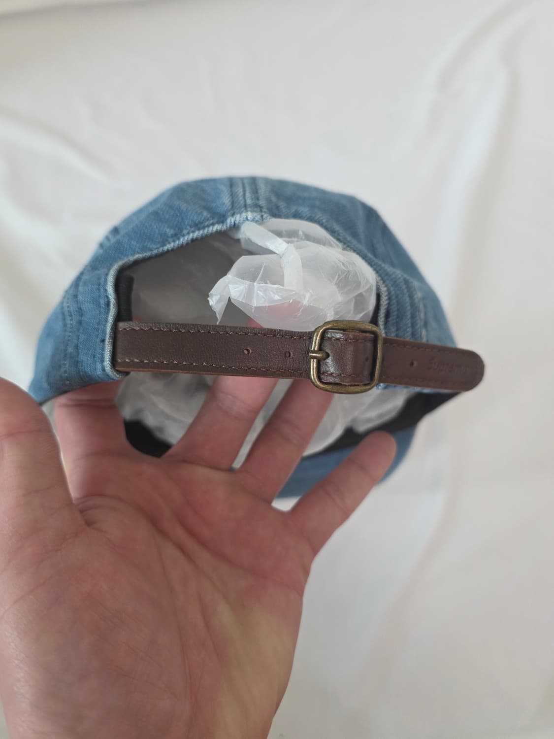 슈프림 워시드 치노 트윌 캠프캡 데님 상품이미지2